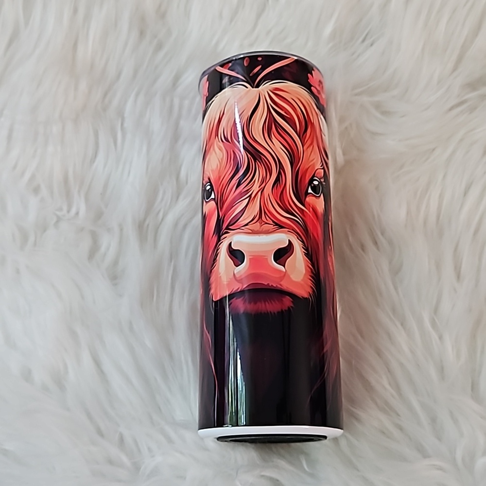 Highland cow tumbler